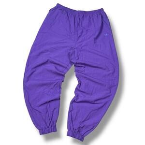 VTG Adidas originals 90s Track Pants Trefoil Purple Logo Men Sz L Y2K Joggers